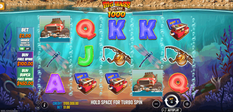 Big Bass Splash 1000 Base Game